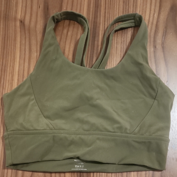 Buffbunny Collection Other - Buffbunny Olive Green Sports Bra